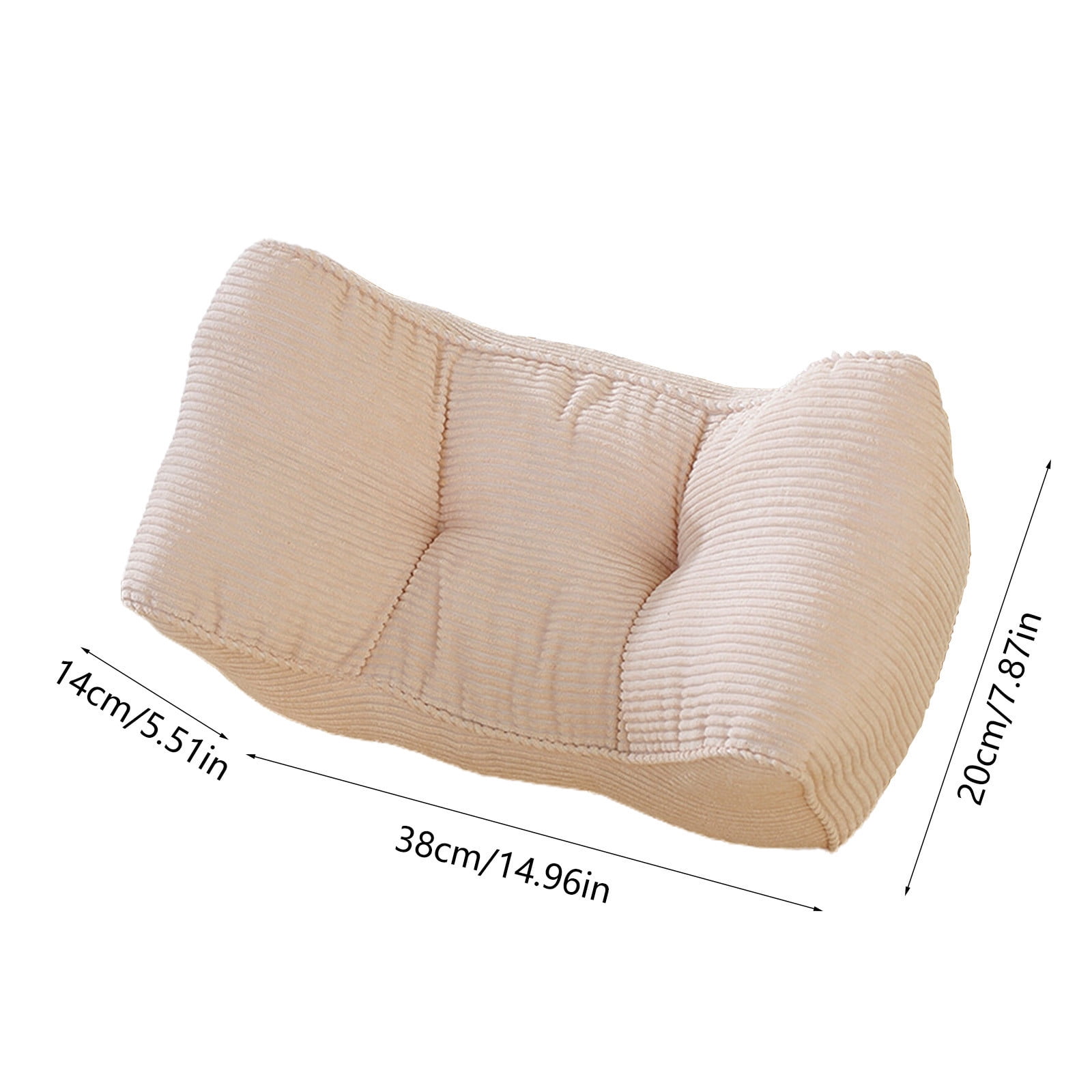 Steadline Ergonomic Back Support Pillow - Corduroy Lumbar Cushion for Office Car Sofa Bed - Comfortable Posture Corrector for Long Term Sitting