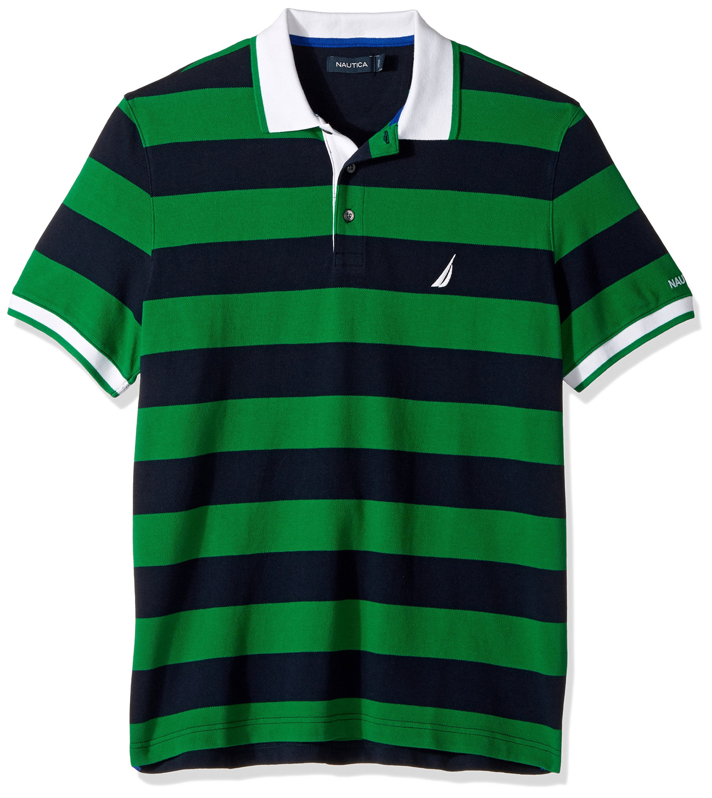 Nautica Nautica Mens Heritage Stripe Rugby Polo Shirt