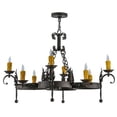 thumbnail image 5 of Meyda Tiffany 142876 Andorra 8 Light 42" Wide Taper Candle Style Chandelier - Rust /, 5 of 5