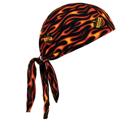 Ergodyne Chill-ItsÂ® 6615 High-Performance Dew Rag, Flames