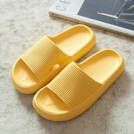 

Men‘s Cloud Slides Pillow Slippers Comfortable Open Toe Sandals House Shoes