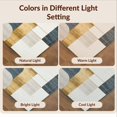 thumbnail image 7 of Design&I 2'x3' Washable Doormat Ultra-Thin & Non-Slip Skid-Resistant Patchwork Panel Contemporary Abstract Geometric Block Farmhouse for Entryway, Indoor, 7 of 7