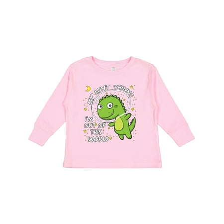 

Inktastic My Aunt Dinosaur Gift Toddler Boy or Toddler Girl Long Sleeve T-Shirt