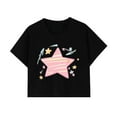 thumbnail image 6 of Rezuofi 1 Pcs Cowgirl Shirt Women Embroidery Western Outfits PU Leather Star Graphic Tees Short Sleeve Tops 2025, 6 of 6