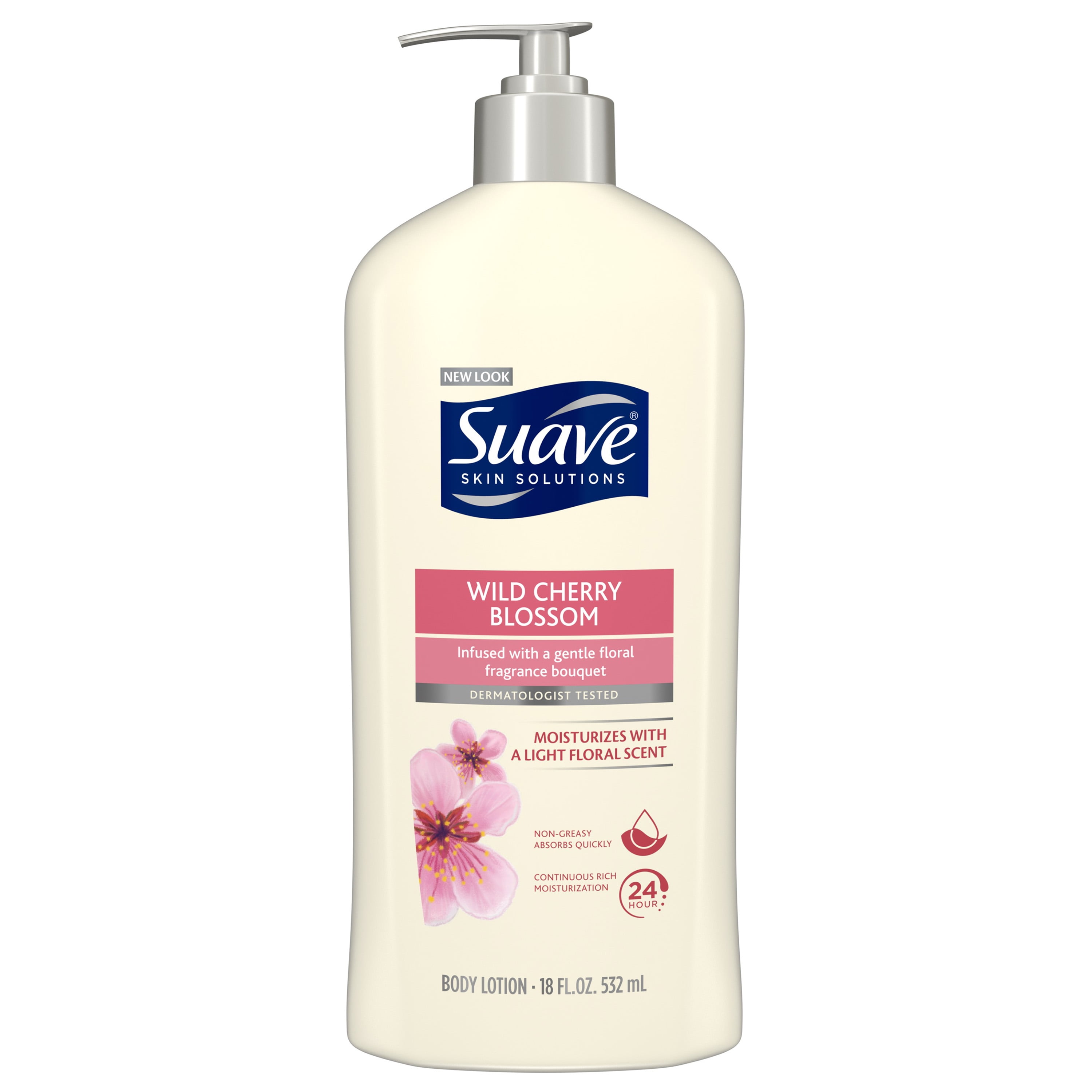 Suave Essentials Wild Cherry Blossom Body Lotion, 18 oz
