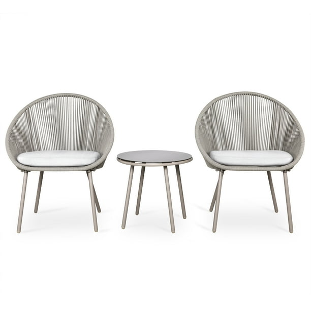 Nuu Garden 3 Piece Patio Table Set Outdoor Furniture Bistro With Cushions For Balcony Deck Backyard Beige Com - Patio Furniture Bistro Cushions Nuu Garden 3 Piece Patio Table Set Outdoor Furniture Bistro With Cushions For Balcony Deck Backyard Beige Com - Patio Furniture Bistro Cushions