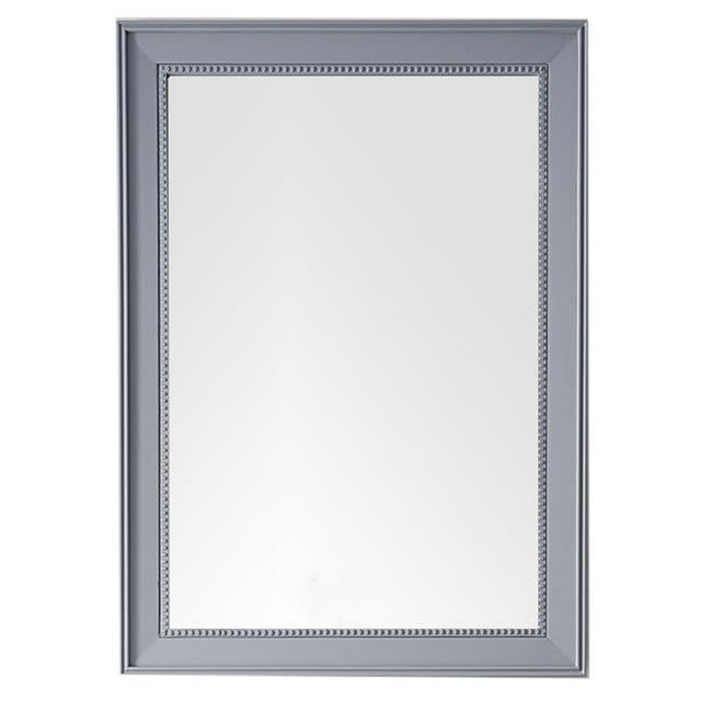 James Martin Furniture 157-M29-SL Bristol 29 in. Rectangular Mirror, Silver Gray