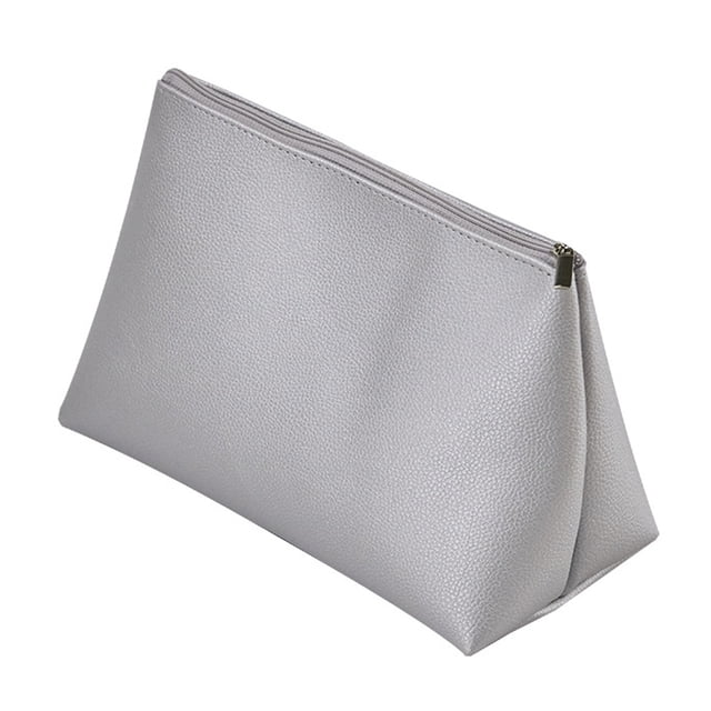 Bolsa de cosméticos para mujer, bolsa de maquillaje organizador bolsa de maquillaje para bolso resistente al agua regalo para niñas, 23*16*11 cm plateado
