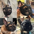 thumbnail image 2 of Dog muzzle anti-bite fighting mask Bichon muzzle random eating mask Bago muzzle short pet dog mask-black -S, 2 of 5