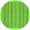thumbnail image 1 of Ahgly Company Indoor Round Abstract Green Modern Area Rugs, 4' Round, 1 of 4