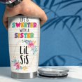 thumbnail image 4 of Sister Birthday Gifts from Sister Tumbler | Life is Sweeter with a Sister Lil Sister- 20oz Stainless Steel Insulated Travel Mug for Sissy | Christmas Tumblers Gifts from Brothers, Sisters, 4 of 5