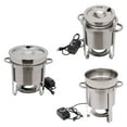 thumbnail image 4 of Round Soup Chafer Stainless Steel Catering Chafing Dish Food Pan Warmer 4L/7L/11L, 4 of 30