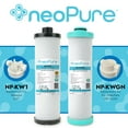 thumbnail image 2 of Neo-Pure NP-KW1 WaterPur KW1 Compatible 10" Carbon Block Filter for RCS/FR1 Housing | Chlorine, Sediment, VOC Reduction | RV, Boat, Camper Water Filtration - 2 PK, 2 of 5