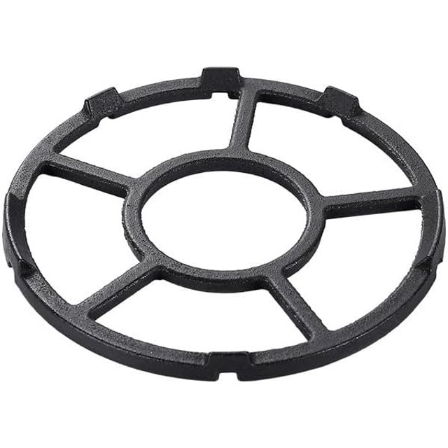 DEFTIMIRC 7inch Cast Iron Work Stand, Universal Gas Hob Ring Reducer, Multi-Function Trivets Non Slip Support Stand for Gas Stove for Coffee Pots, Pots, Pans Kitchen Supplies Accessories