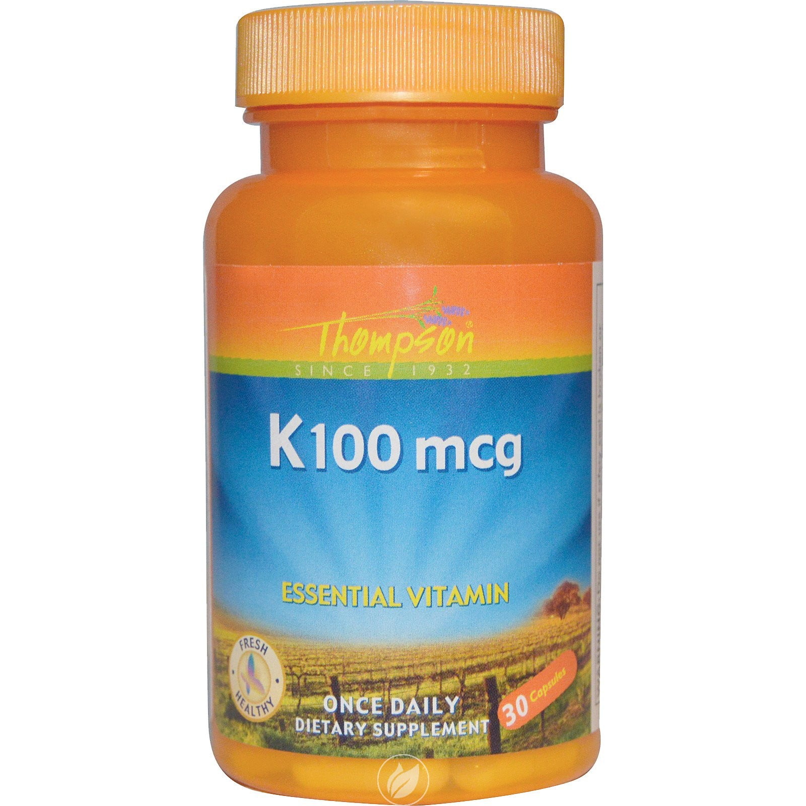 Thompson Nutritional Products Vitamin K 100 mcg 30 Capsule Walmart