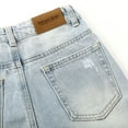 thumbnail image 5 of KIDSCOOL SPACE Girls Jeans,Elastic Band Inside Ripped Fashion Soft Denim Pants, 5 of 6