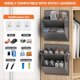 thumbnail image 5 of Paquete de 2 Zapateros para Vehículos Recreativos con Cinta Adhesiva, Zapatero Sobre la Puerta, Organizador de Zapatos para Colgar en la Pared con Bolsillos Gris, 5 of 5