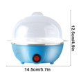 thumbnail image 3 of EGNMCR Kitchen Utensils Set, Home Appliances Cooker Mini Multifunctional Stainless Steel Household Double Layer Boiled Eggs Breakfast Machine Small Home Electricity Electric Egg Cooker, 3 of 6
