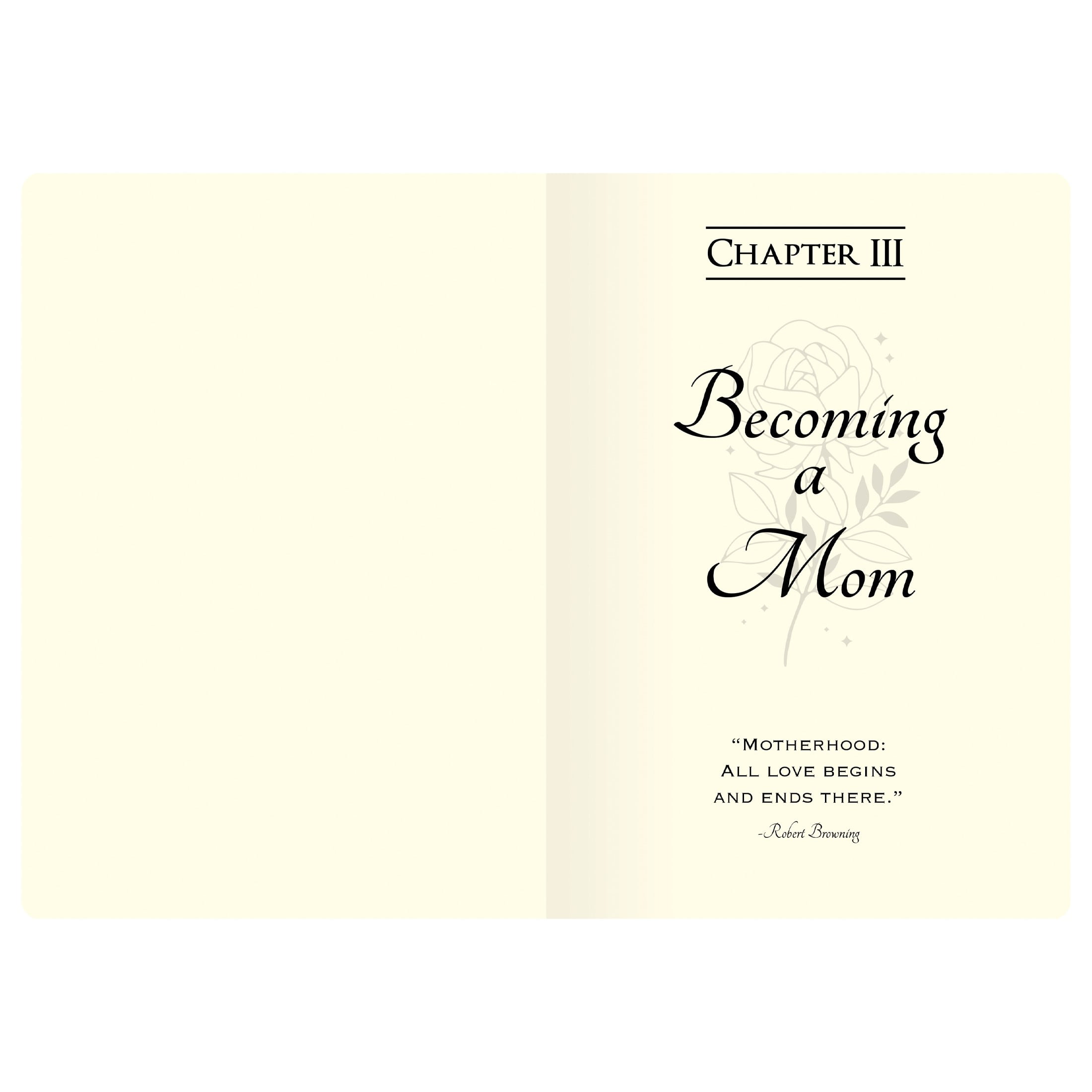 Piccadilly Mother's Story Journal Hardcover For Ages 12 and Up