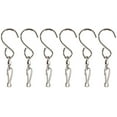 thumbnail image 1 of Paquete de 6 ganchos colgantes giratorios para campanillas de cristal, mangas de viento y cualquier cometa, macetas, comederos para pájaros, suministros para fiestas (plata) brillar Electrónica, 1 of 5