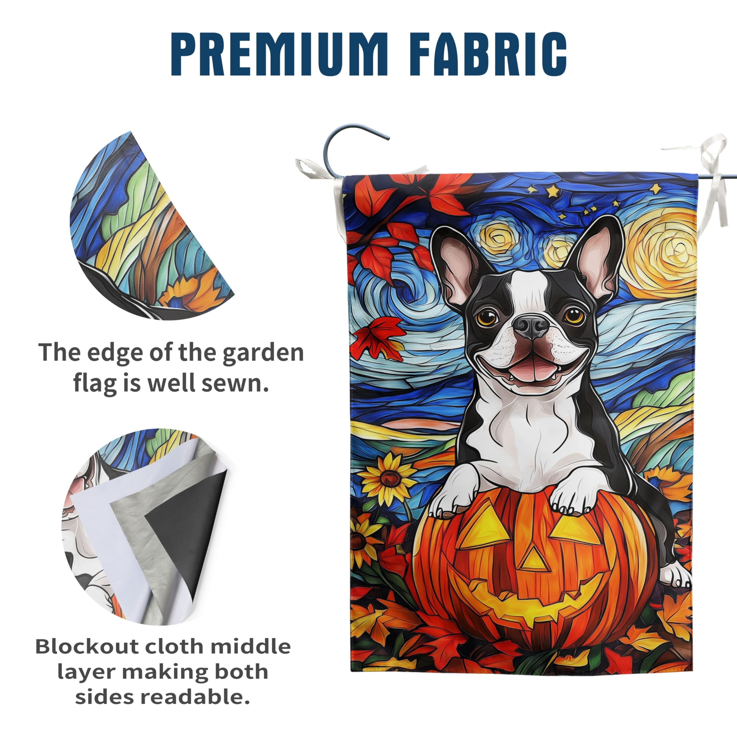 4th of July Chocolate Lab Garden Flag Red White Blue Floral Labrador Dog Yard Flags Small Memorial Independence Day Banner 12x18 Double Sided for Outside Outdoor Patriotic Decor