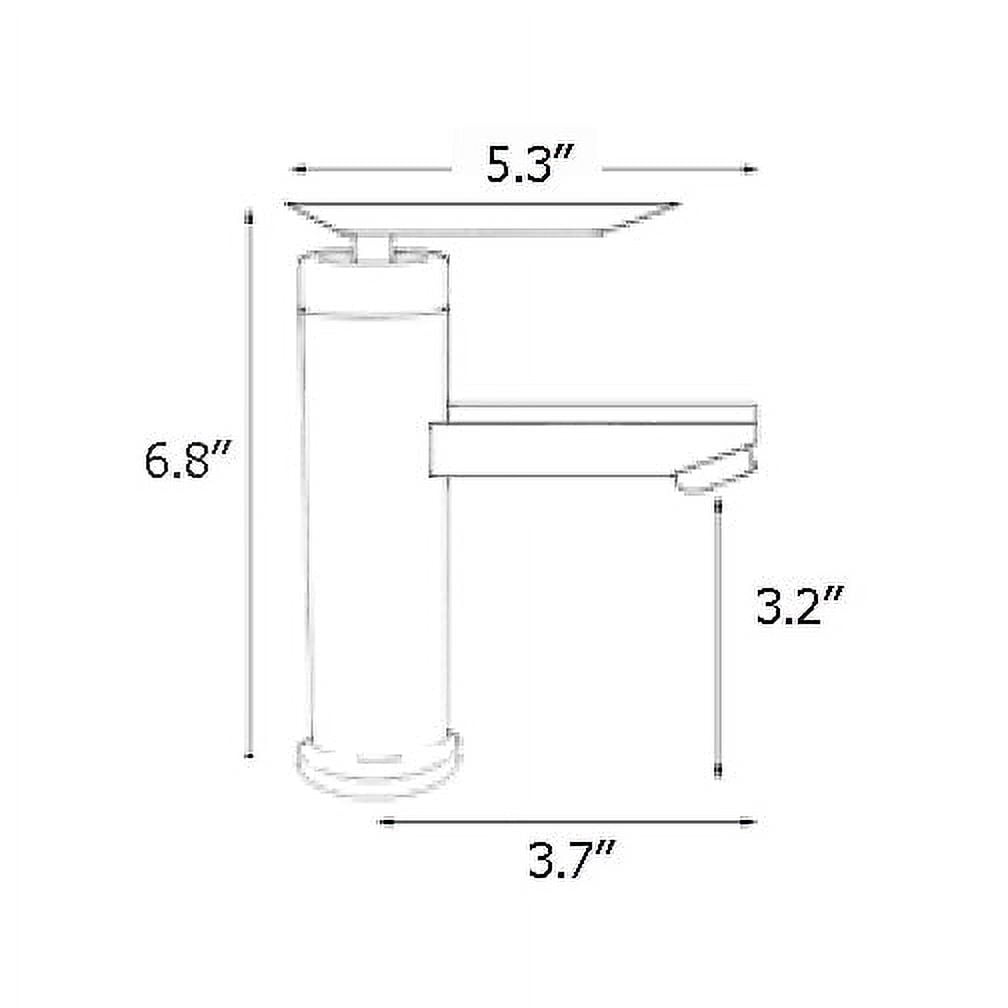 Victor single handle bathroom sink faucet. Contemporary bathroom tap