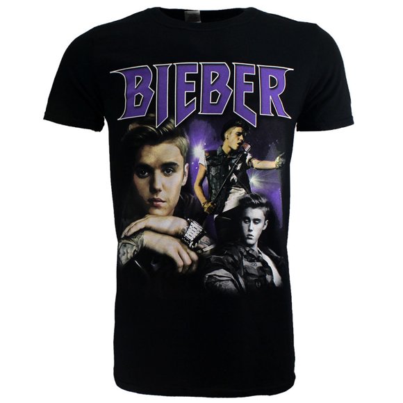 Justin Bieber Adult Homage Cotton T-Shirt