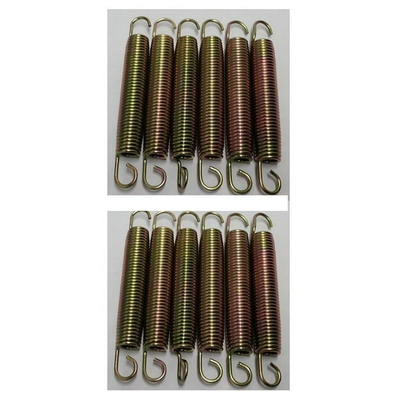 AirZone 6.5in Gold Trampoline Springs, 12-Pieces