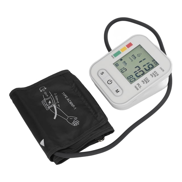 Monitor de Presión Arterial en la Parte Superior del Brazo con Brazalete Pantalla LCD Grande Monitor de Frecuencia de Pulso de Alta Precisión ANGGREK Otros