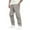 Light Gray, variant on Dwralegc Baggy Cargo Pants Men Athletic Stretchy Work Cargo Pants Loose Fit Drawstring Elastic Waist Trousers Multi-Pocket Big and Tall Solid Color Pants Brown XL