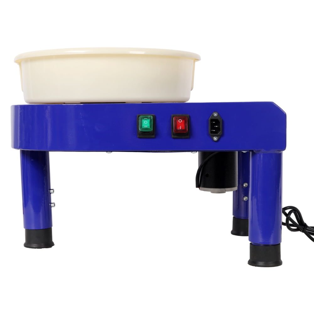 350W Electric Pottery Wheel Machine, 10 inch Ceramic Wheel with Foot Pedal Control, Detachable Basin and 16-Piece Tool Kit for Beginners