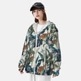 thumbnail image 3 of Yiaed Hawaiian Style Print Sun Shirts UPF 50+ Protection Hoodie Rash Guard Shirt UV Shirt Long Sleeve Fishing Outdoor Lightweightase-3X-Large, 3 of 5