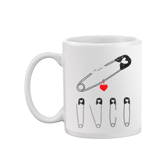 Cute Safety Pin Set Mug -Image by Shutterstock,