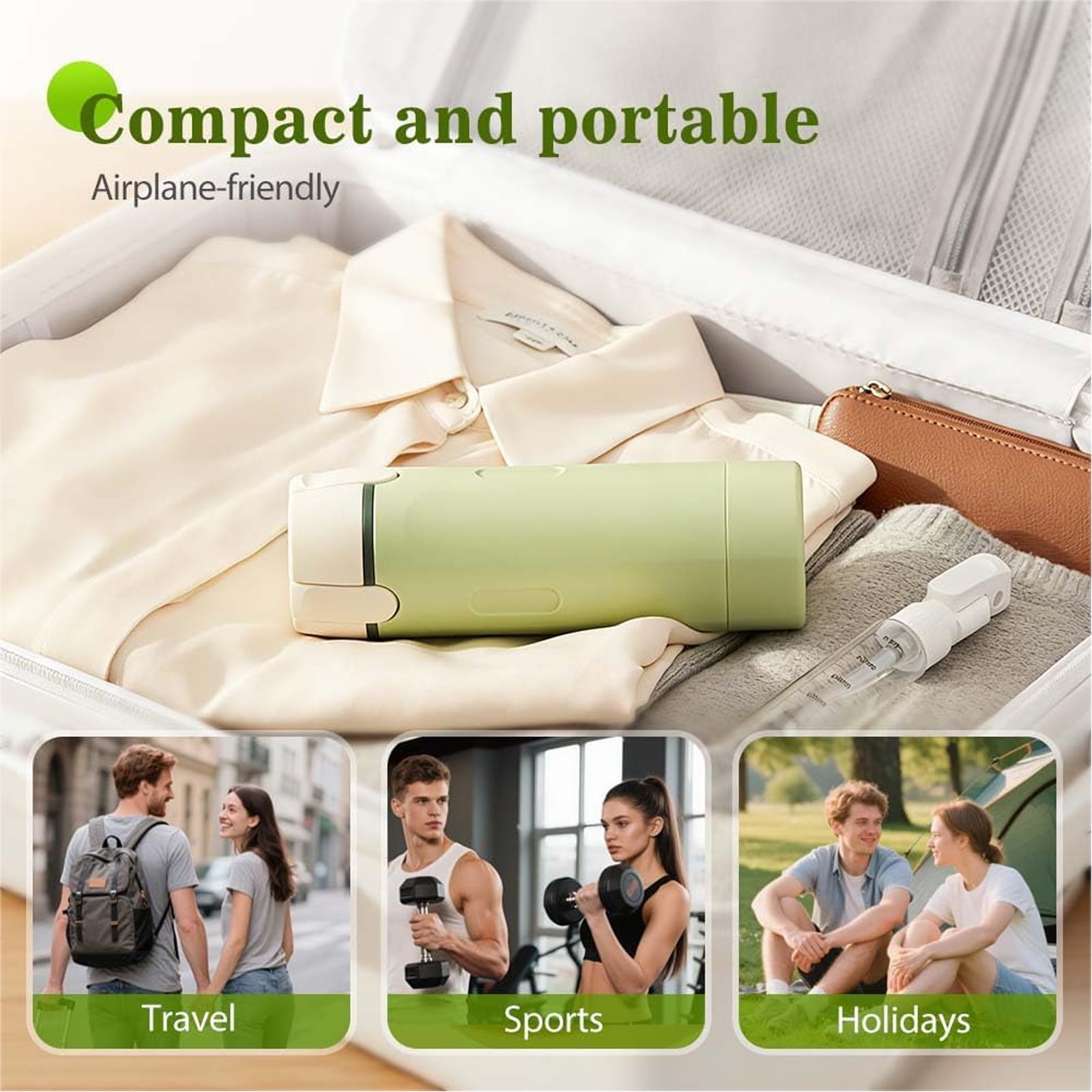 4-in-1 Travel Dispenser Bottle,4-in-1 Refillable Travel Dispenser Bottles for Toiletries,Portable Leak Proof Pump Toiletry Containers with Scale and Label,for Shampoo Lotion Conditioner Cream