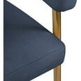 thumbnail image 4 of Meridian Furniture Creston Deep Navy Durable Linen Textured Fabric Dining Chair, 4 of 8