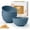 Blue, variant on 60oz Wheat Straw Bowls Set of 6, Unbreakable Large Salad Bowls, Plastic Kitchen Bowls for Ramen Soup Cereal Popcorn, Microwave Dishwasher Safe for Camping RV Party (Multi Colors)