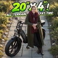thumbnail image 5 of Electric Bike for Adults (Age 18+),749W Motor, 48V 15Ah Battery, 20"x4.0 Fat Tire E-Mountain Bike, 27.9 MPH, 60 Miles Range, UL2849, 5 of 8