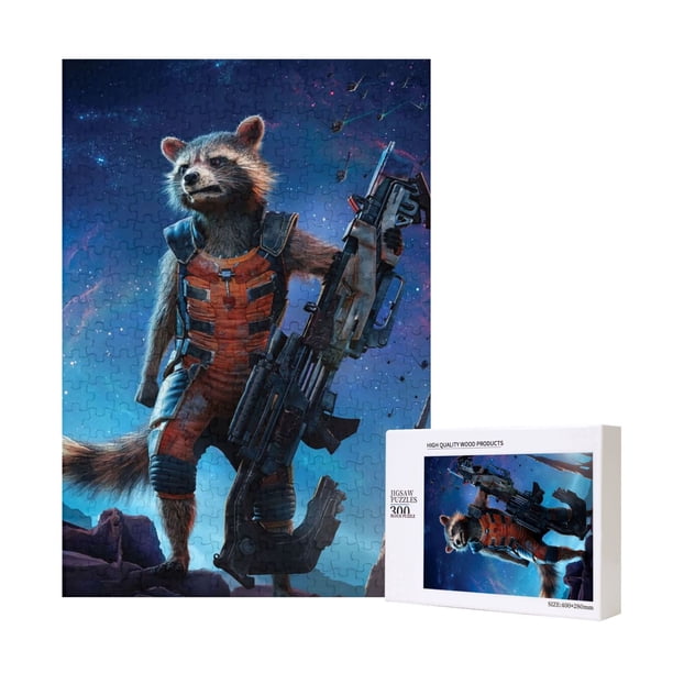 Rompecabezas de madera de Guardianes de la Galaxia: adecuado para niños adultos, rompecabezas para niños y niñas, juguetes de juego de entretenimiento con rompecabezas.