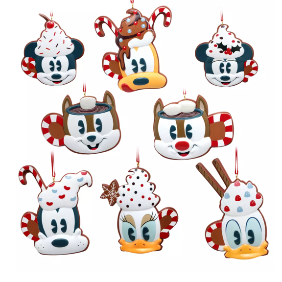 Disney Mickey and Friends Holiday Treat Christmas Ornament Set New with Box