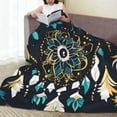 thumbnail image 6 of Bingfone Boho Dreamcatcher Print Flannel Fleece Blanket Throw Blanket for Bed,Sofa,Couch,Travel,Camping(60"x50" ), 6 of 8