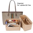 thumbnail image 2 of Bolsa organizadora con inserto de fieltro para bolso mediano GG de Ophidia, bolso de mano de mujer para maquillaje, bolsas de almacenamiento de cosméticos portátiles interiores de viaje, personalizada, 2 of 5