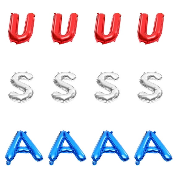 Independence Day Balloon 4th of July Balloons Party Supplies Red Latex Foil Wedding Decor Man 12 Pcs