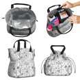 thumbnail image 2 of Boho Bohemia Flower Drawstring Lunch Bag Women - Drawstring Lunch Bag Insulated for Work Office - Stain-Resistant Large Lunchbags for Women with Multi-Pockets, 2 of 6