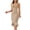 *Khaki, variant on Women's Deep V-Neck Sleeveless Mermaid Midi Dress,Ladies' Bodycon Ruffle Hem Cocktail Dress,Elegant Form-Fitting Party Dress For Women,Navy,S-2XL