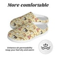 thumbnail image 6 of Haiem Cartoon Shiba Inu Dog Print Women's Fuzzy Memory Foam House Slipper Cozy Home Footwear Non-slip Winter Slippers-44/45, 6 of 7