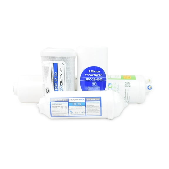 WECO TINY-SET4-150 Filter Set - Complete Replacement Filter Kit with RO Membrane, Pre & Post Filters