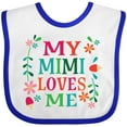 thumbnail image 3 of Inktastic My Mimi Loves Me Girls Girls Baby Bib, 3 of 4