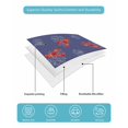 thumbnail image 5 of Navy Blue Coastal Full Size Down Alternative Comforter, Lightweight Comforter Quilt Bedding Set with Pillow Shams Red Lobster Nautical Ocean All Seasons Bed Comforter Duvet Insert 78"x90", 5 of 7