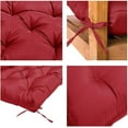 thumbnail image 2 of Fusion Waterproof Bench Cushion with Backrest, 2 or 3 Seat Swing Replacement Cushions Overstuffed for Garden Patio Furniture Loveseat Swing Outdoor Bench Cushions (39.4 * 39.4 * 3.94inch, Burgundy), 2 of 6