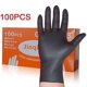 thumbnail image 1 of Guantes de látex negros, sin látex, sin polvo, compuestos de nitrilo mixto, cubierta de mano de vinilo, trabajo de nitrilo para el hogar, Hs, 1 of 5